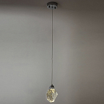 Подвесной светильник с хрустальным плафоном хром Esme Crystal Chrome Hanging Lamp варинант исполнения - 4 | Loft Concept в Липецке