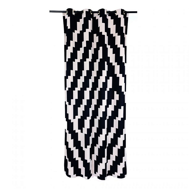 Штора Seletti Zig-Zag Черно-белый Штора Seletti Zig-Zag Черно-белый в Липецке | Loft Concept