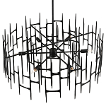 Люстра черная остроконечной формы Black Satin варинант исполнения - 3 | Loft Concept в Липецке