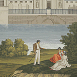 Обои ручная роспись Monuments of Paris Roberts on scenic paper варинант исполнения - 2 | Loft Concept в Липецке