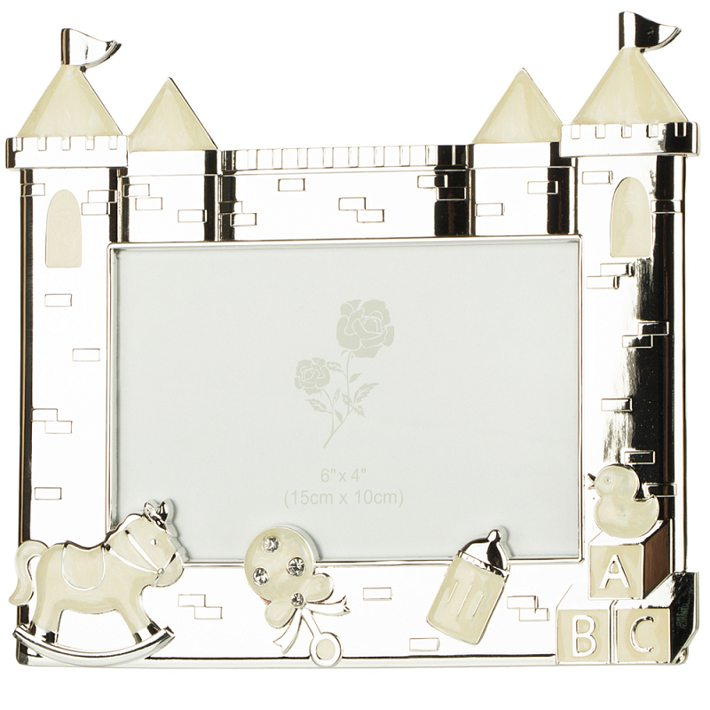 Фоторамка детская Childhood Corner Lock Серебряный Фоторамка детская Childhood Corner Lock Серебряный в Липецке | Loft Concept