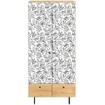 Шкаф с принтом Floral notes варинант исполнения - 2 | Loft Concept в Липецке