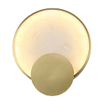 Бра в форме диска из бежевого алебастра Cryptocrystalline Stone варинант исполнения - 1 | Loft Concept в Липецке