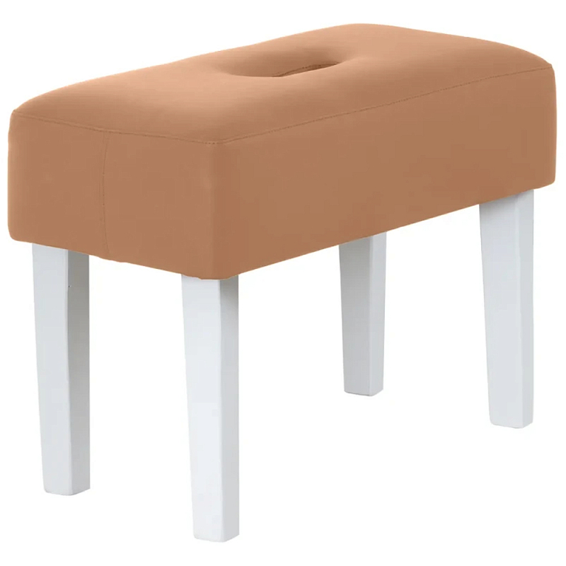 Мягкий пуф на белых ножках Winton Pouf Мульти Мягкий пуф на белых ножках Winton Pouf Мульти в Липецке | Loft Concept