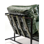 Диван Лофт Натуральная Винтажная кожа Зеленый Two Seat Encounter Leather Sofa варинант исполнения - 5 | Loft Concept в Липецке