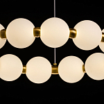 Люстра круглая с матовыми белыми шарами PEARLS Suspension варинант исполнения - 5 | Loft Concept в Липецке