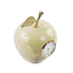 Часы настольные в виде яблока из натурального камня Оникс Stone Clock варинант исполнения - 2 | Loft Concept в Липецке