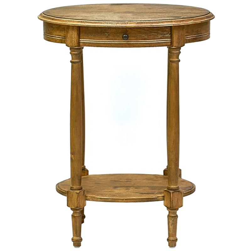 Деревянный овальный кофейный стол Margery Provence Coffee Table Темный дуб Деревянный овальный кофейный стол Margery Provence Coffee Table Темный дуб в Липецке | Loft Concept