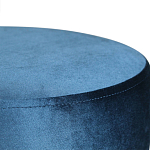 Пуф синий велюр на золотом металлическом основании Golden Belt варинант исполнения - 2 | Loft Concept в Липецке