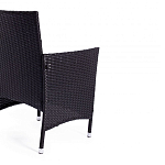 Обеденный комплект из искуственного ротанга Vintara черный варинант исполнения - 2 | Loft Concept в Липецке