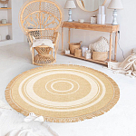 Ковер из комбинированного состава с узором The Cycle of Happiness варинант исполнения - 2 | Loft Concept в Липецке