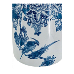 Ваза с мотивами цветущего сада с попугаями Vase Inspired by Nature варинант исполнения - 3 | Loft Concept в Липецке