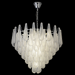 Люстра с подвесками из рифленного стекла в форме капель Textured Glass Chandelier варинант исполнения - 7 | Loft Concept в Липецке