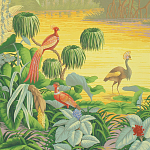 Обои ручная роспись Le Brésil Special Colourway варинант исполнения - 1 | Loft Concept в Липецке