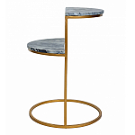 Кофейный столик с подстольем из металла Halves варинант исполнения - 5 | Loft Concept в Липецке