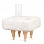 Керамический столик на деревянных ножках «Квадро» варинант исполнения - 2 | Loft Concept в Липецке