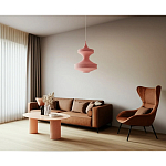 Подвесной вязаный розовый светильник «Моника» варинант исполнения - 3 | Loft Concept в Липецке