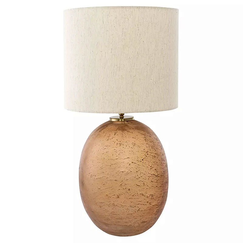 Настольная лампа с тканевым бежевым абажуром на овальном основании Beige Lampshade on Oval Base Бежевый Настольная лампа с тканевым бежевым абажуром на овальном основании Beige Lampshade on Oval Base Бежевый в Липецке | Loft Concept