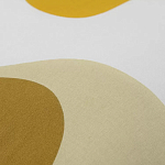 Подушка декоративная хлопковая горчичного цвета с абстрактным принтом Elysian Flow Sunset варинант исполнения - 3 | Loft Concept в Липецке