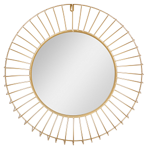 Зеркало круглое настенное в металлической оправе Modern Mirror Space
