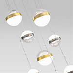 Люстра каскадная с 9-ю подвесами бронза и никель Peggy Futura lamp варинант исполнения - 3 | Loft Concept в Липецке