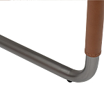 Стул мягкий с обивкой из рогожки и экокожи Contrasting Performance варинант исполнения - 4 | Loft Concept в Липецке