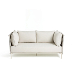 Диван садовый с плетеными ремешками и спинкой  Kleo варинант исполнения - 2 | Loft Concept в Липецке