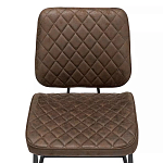 Стул с темно-коричневой обивкой из экокожи Benderson варинант исполнения - 5 | Loft Concept в Липецке