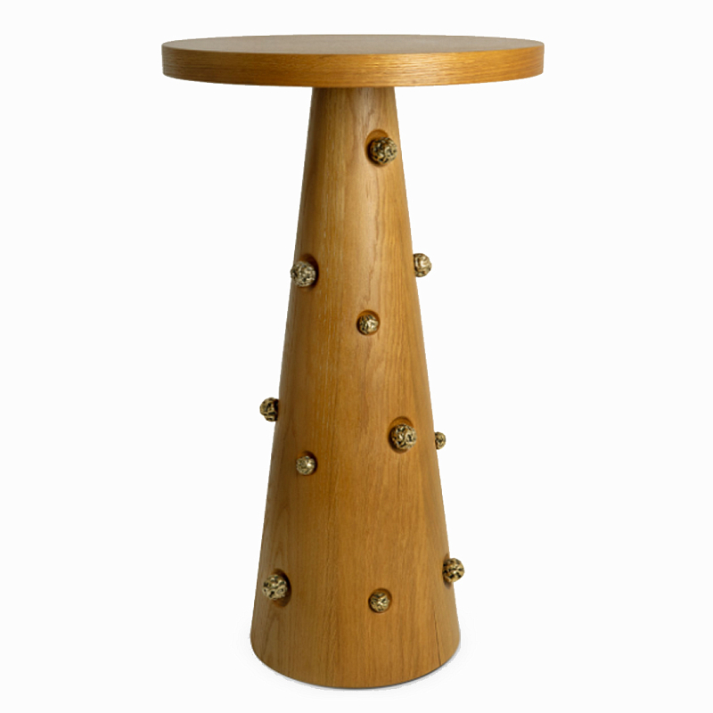 Приставной столик Okinawa Ginger Side table Горчичный Золотой в Липецке | Loft Concept 