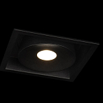 Встраиваемый спот светодиодный черного цвета квадратной формы из металла Pure Square варинант исполнения - 3 | Loft Concept в Липецке