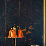 Обои ручная роспись Tsukimi Original colourway on gilded silk with antiquing варинант исполнения - 3 | Loft Concept в Липецке