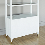 Стеллаж со стеклянными полками Elsa Dreams White варинант исполнения - 7 | Loft Concept в Липецке