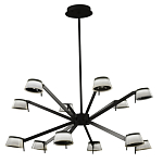 Люстра черного цвета на штанге Noir Supernova варинант исполнения - 2 | Loft Concept в Липецке