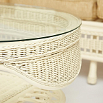 Комплект уличной мебели из ротанга Clara белый варинант исполнения - 12 | Loft Concept в Липецке