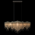 Люстра подвесная с металлическими дугами и длинными цепочками 115 см Atlantis Chain варинант исполнения - 12 | Loft Concept в Липецке