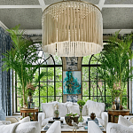 Люстра белая плетеная с кисточками Boho Tassel Chandelier варинант исполнения - 3 | Loft Concept в Липецке