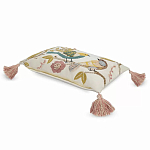 Чехол на подушку с кисточками и вышивкой птиц Ethnic mix Birds Rect варинант исполнения - 1 | Loft Concept в Липецке