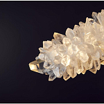 Люстра линейная светодиодная из необработанных кристаллов Mountain Comet варинант исполнения - 2 | Loft Concept в Липецке