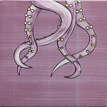 Плитка с узором Осьминог велосипедист варинант исполнения - 4 | Loft Concept в Липецке