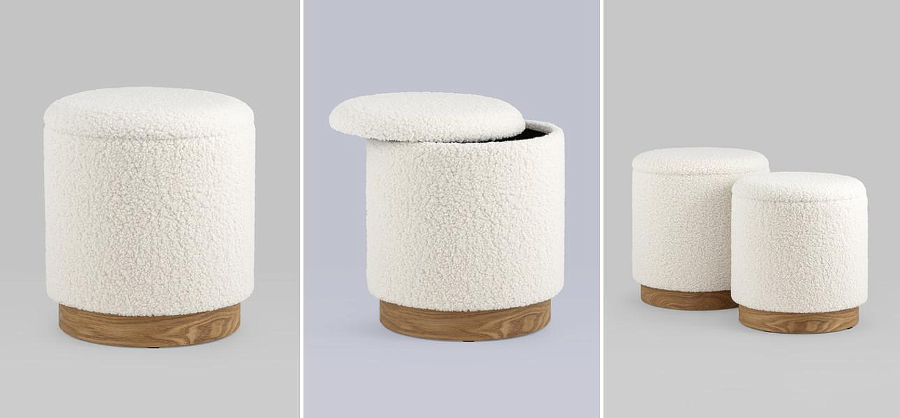 Пуф Bridie Pouf с ящиком - Loft-Concept в Липецке