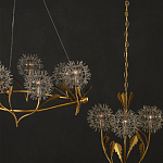 Люстра круглая с декором в виде цветков одуванчика Hanging Dandelion варинант исполнения - 6 | Loft Concept в Липецке