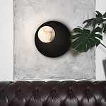 Бра с овальным основанием золотого цвета  и плафоном из алебастра Shaw Lighting варинант исполнения - 4 | Loft Concept в Липецке