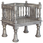 Деревянное кресло из массива манго Casco Grey Mango Chair варинант исполнения - 1 | Loft Concept в Липецке