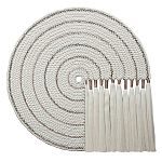 Художественный Гобелен Макраме White Disk Harmony варинант исполнения - 4 | Loft Concept в Липецке