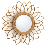 Зеркало из ротанга в форме цветка WICKER MIRROR 65  варинант исполнения - 1 | Loft Concept в Липецке