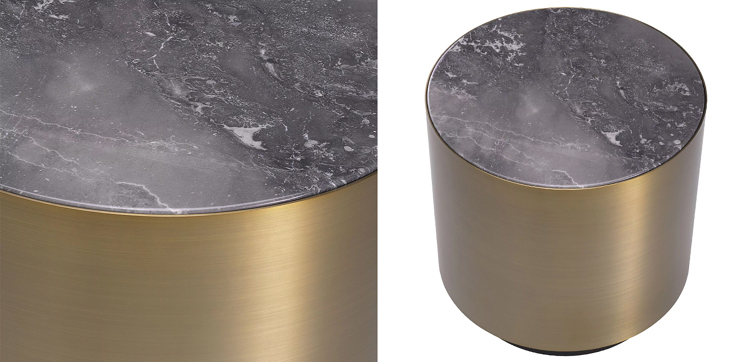 Приставной столик Eichholtz Side Table Porter Round Приставной столик Eichholtz Side Table Porter Round - Loft-Concept в Липецке