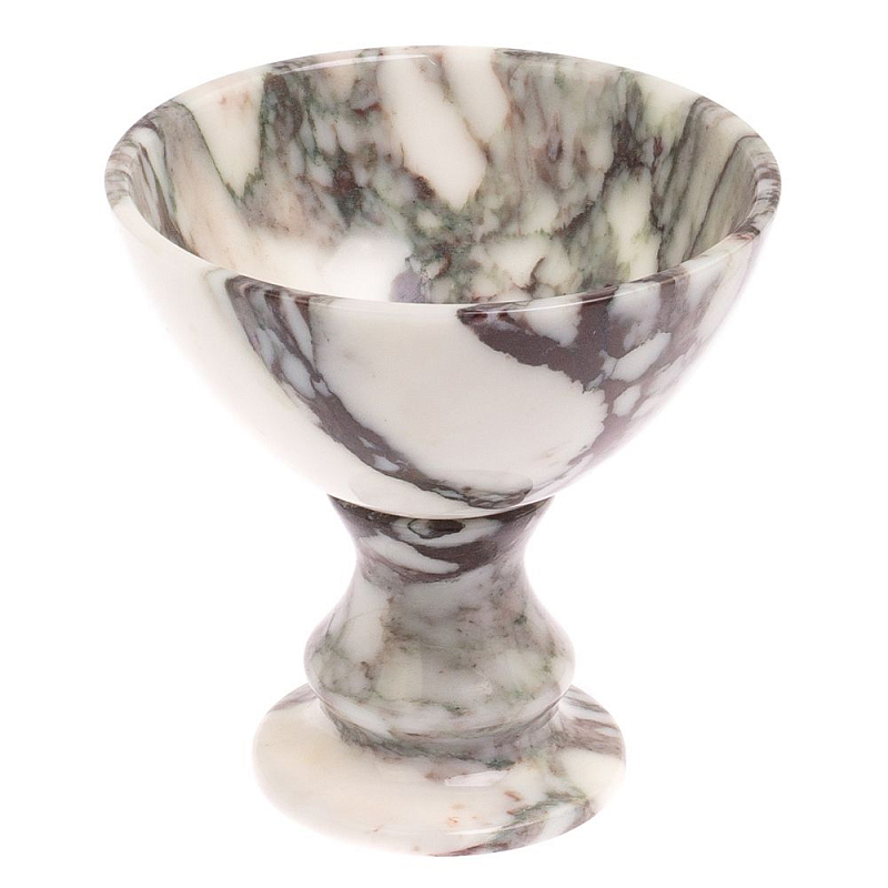Конфетница из саянского мрамора Stone Candy Bowl Белый Мрамор Bianco в Липецке | Loft Concept 