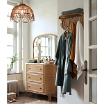 Настенная вешалка из ротанга с полкой Willa Wall Shelf Hanger варинант исполнения - 4 | Loft Concept в Липецке