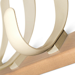 Вешалка настенная с 4-мя бежевыми крючками из пластика Curves Hangers варинант исполнения - 2 | Loft Concept в Липецке