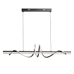 Люстра линейная черного цвета с волнообразным металлическим элементом Luke Lampco Tracer Lamp варинант исполнения - 2 | Loft Concept в Липецке